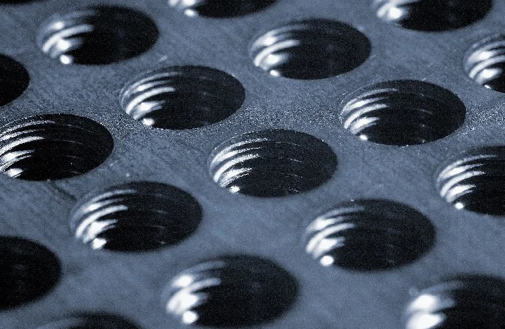 Nahaufnahme von gleichmäßigen Gewinden